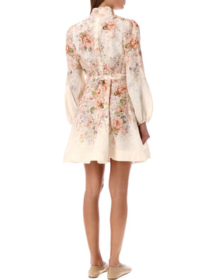 ZIMMERMANN Elegant Women's Mini Dress with Floral Detail