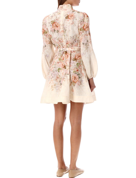 ZIMMERMANN Elegant Women's Mini Dress with Floral Detail