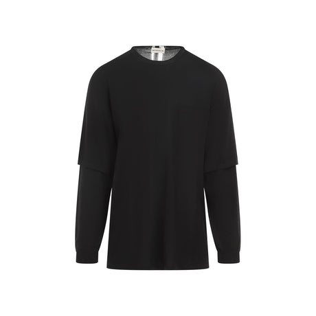 MORDECAI Double Layer Cotton Sweater for Men - FW24