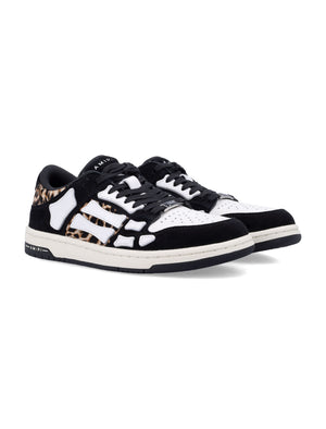 AMIRI Leopard Print Skel-Top Low Sneakers for Men