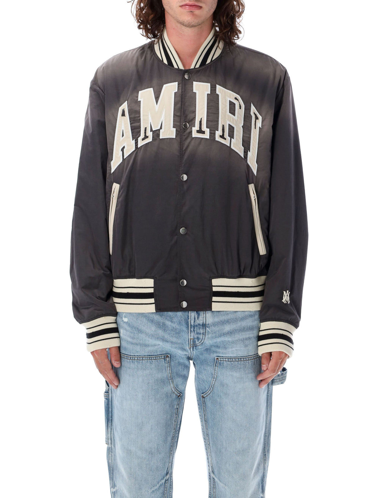 AMIRI Sun-Faded Oversized Bomber Jacket