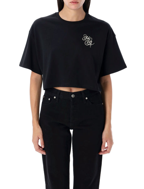 AMIRI Women’s Boxy Fit Cropped T-Shirt