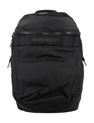 GIVENCHY Sleek Nylon Trekker Backpack - 15" x 9.8" x 4.9"