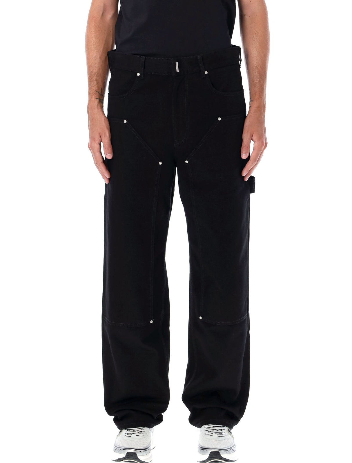 GIVENCHY Wide-Leg Carpenter Denim Pants - Size 32