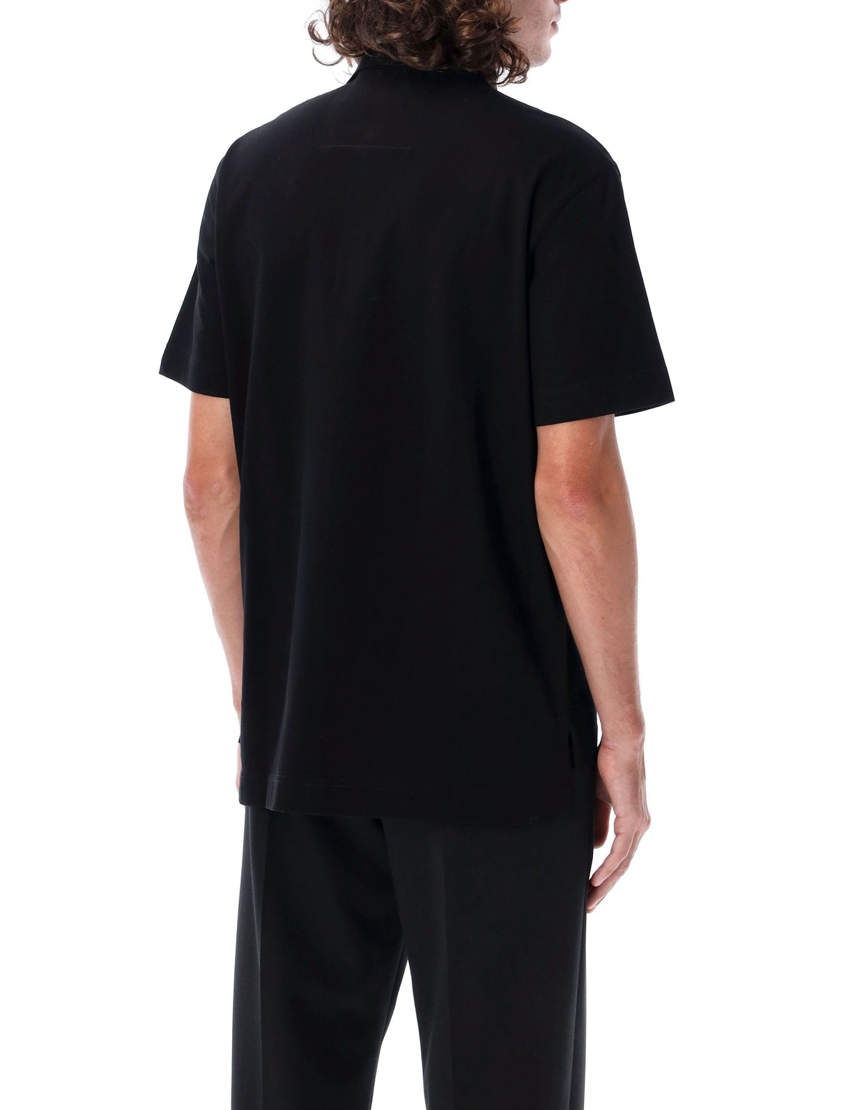 GIVENCHY Elegant Black Polo Shirt