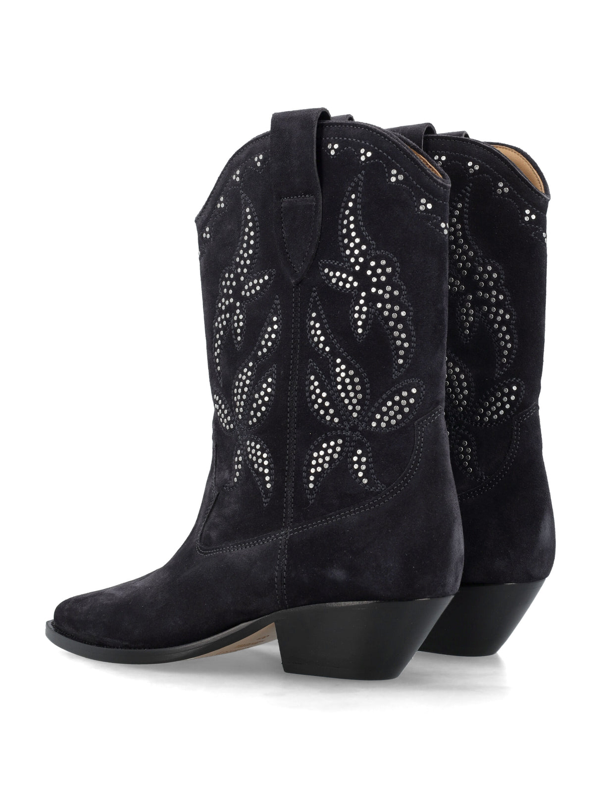 ISABEL MARANT Embroidered Cowboy Ankle Boots