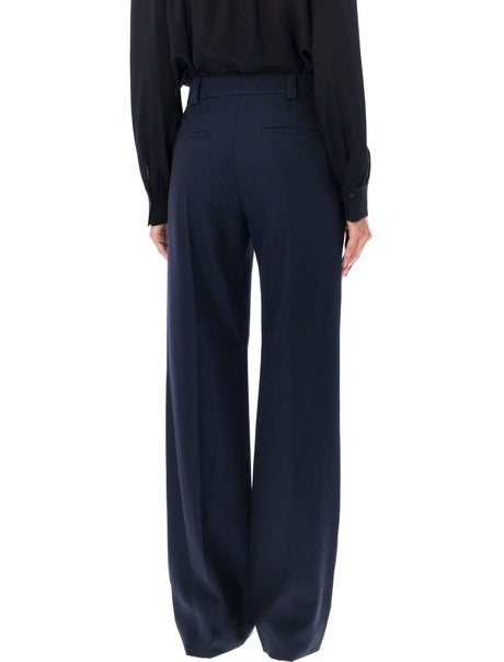 CHLOÉ Elegant High-Waisted Wide-Leg Wool Pants