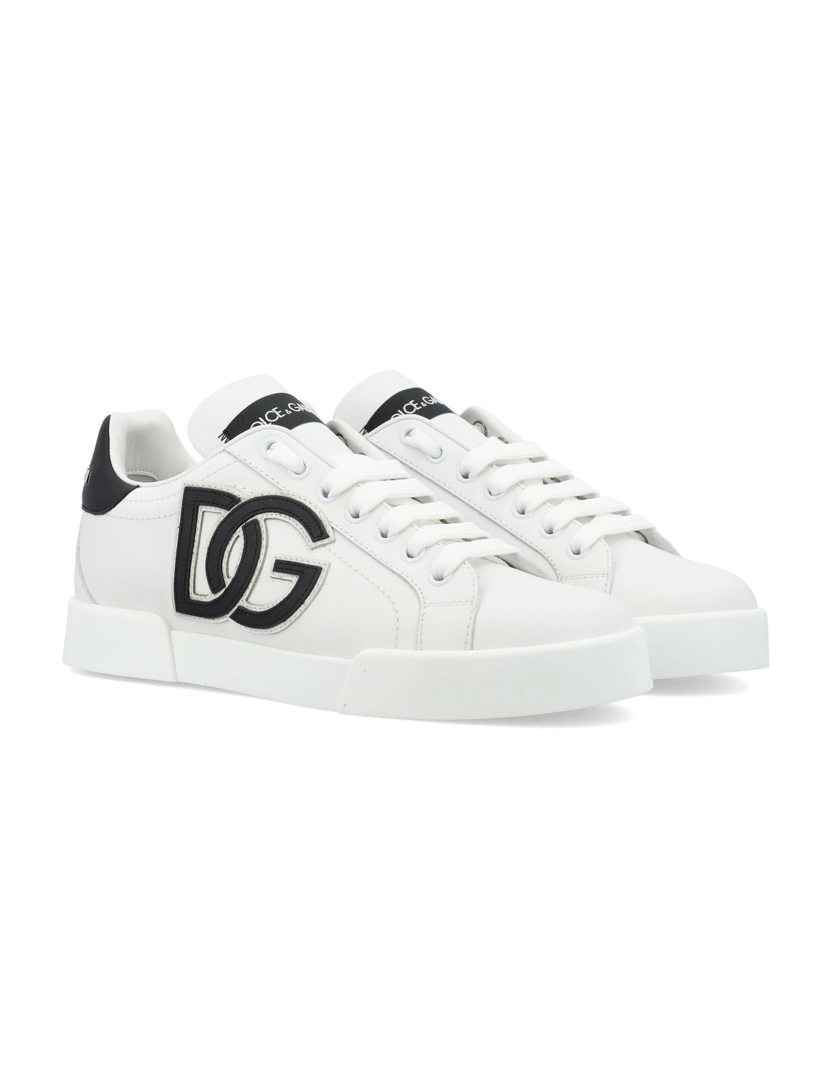 DOLCE & GABBANA Portofino Luxe Leather Sneakers