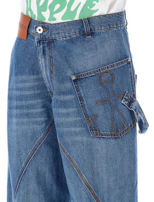 JW ANDERSON Twisted Workwear Denim Jeans