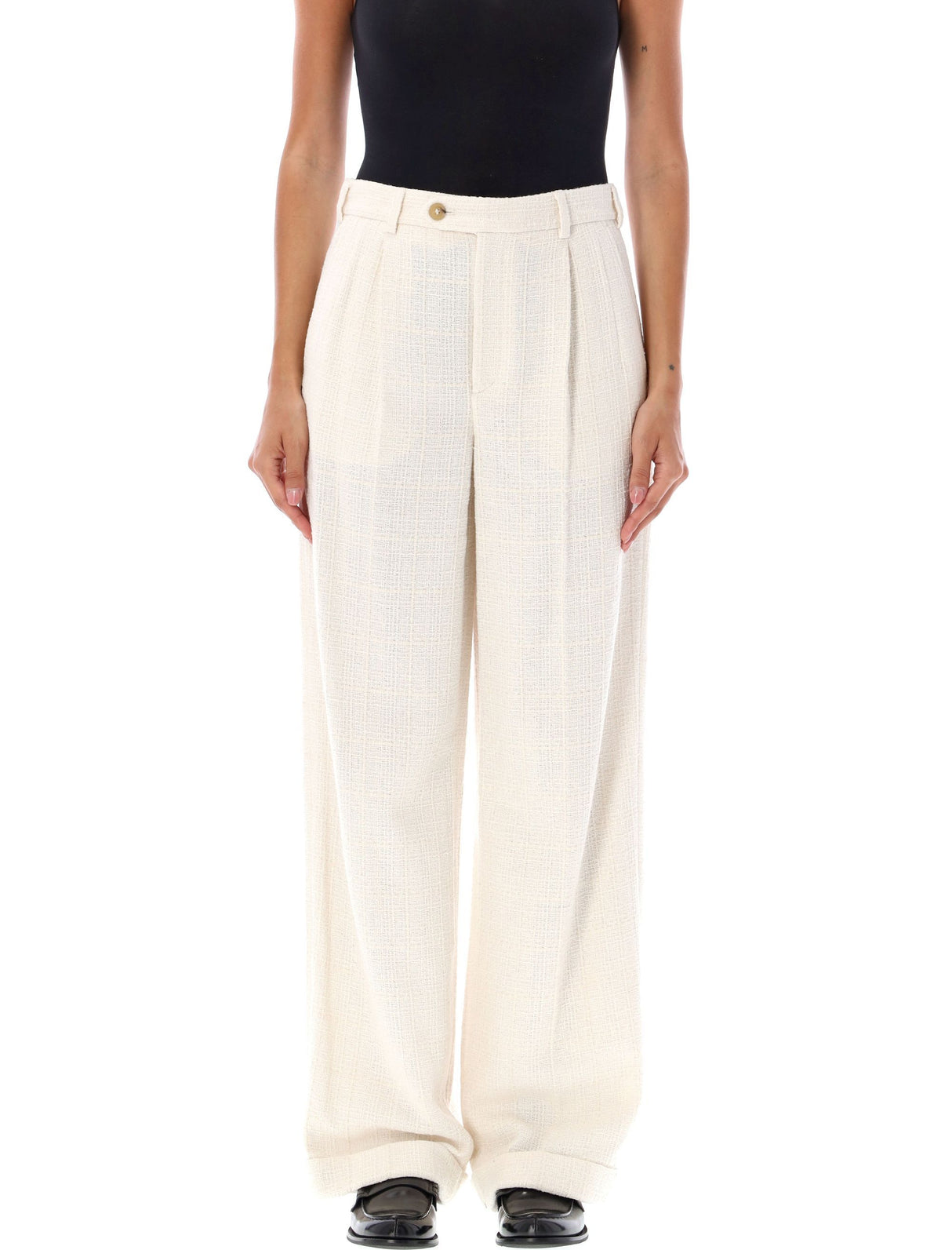 A.P.C. Melissa Textured Wide-Leg Pants