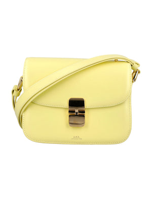 A.P.C. Mini Trapezoidal Handbag with Goldtone Details