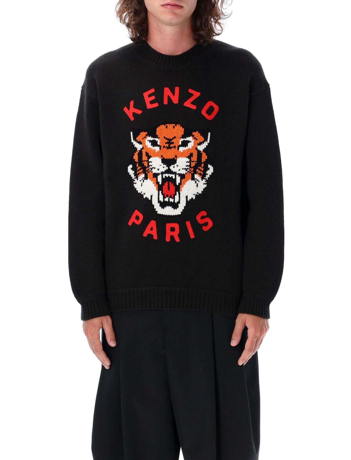 KENZO Lucky Tiger Sweater - Men's Relaxed Fit