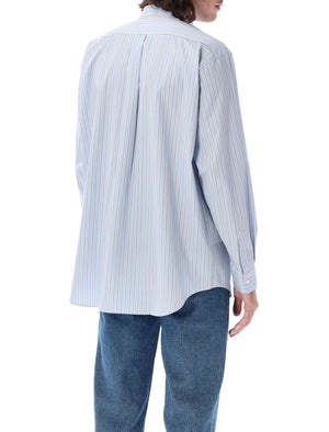 COMME DES GARÇONS SHIRT Men's Striped Long Sleeve Shirt - Size L