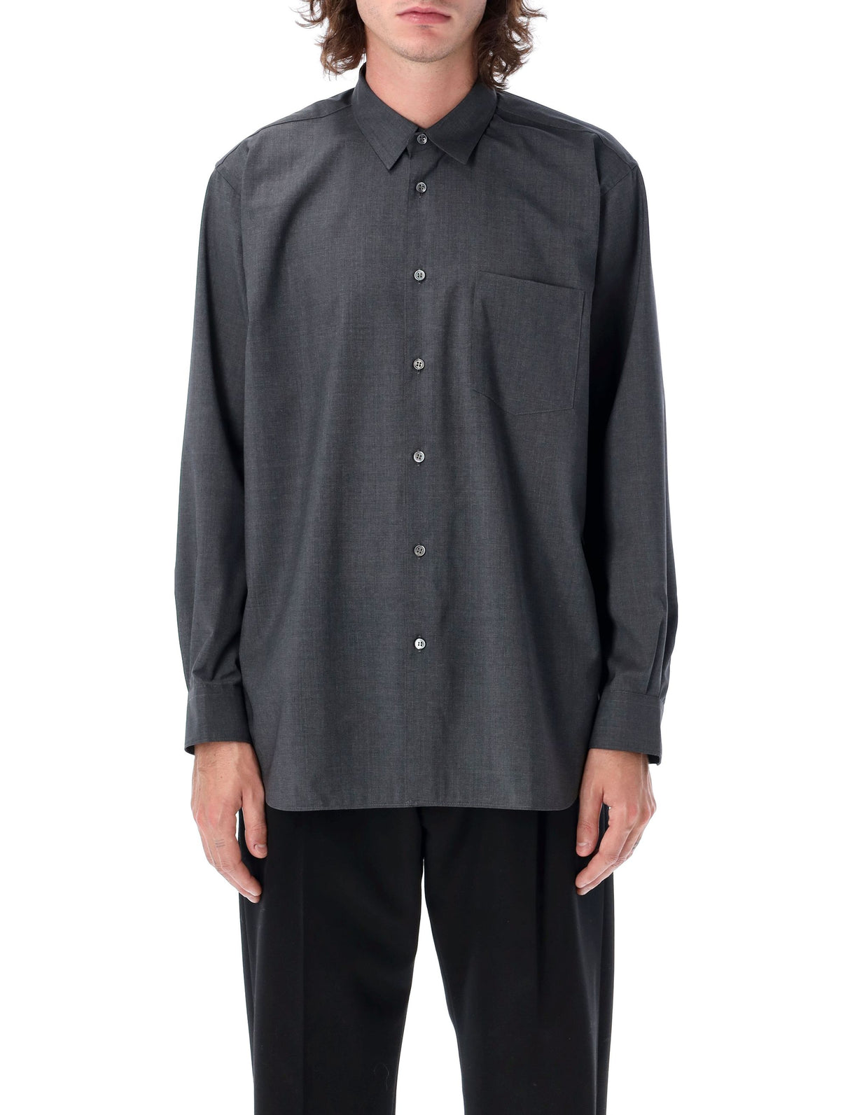 COMME DES GARÇONS SHIRT Men's Wool Shirt - Size L