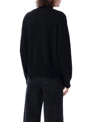 MARNI Distressed Crew Neck Sweater - Size 50