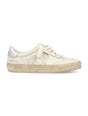 GOLDEN GOOSE Soul-Star Luxury Leather Sneakers in White and Silver