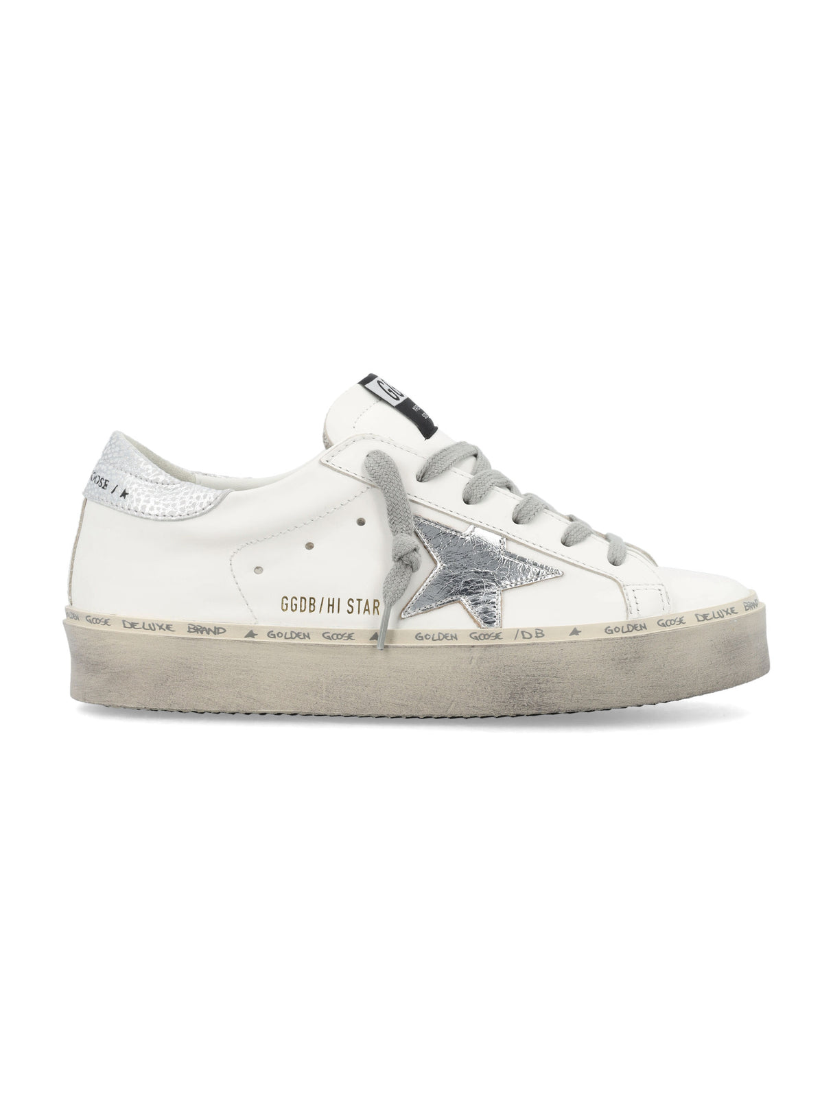 GOLDEN GOOSE Hi Star Classic Metallic Star Sneakers