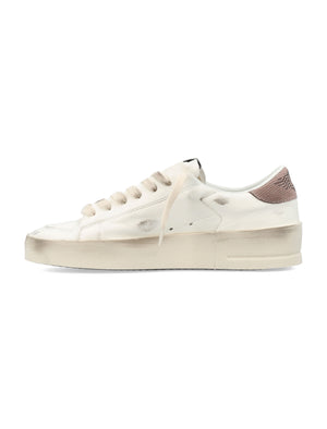 GOLDEN GOOSE Distressed Pink Star Sneakers for Women