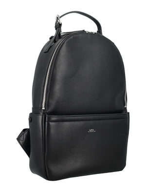 A.P.C. Sleek Urban Leather Backpack - 41x29.5x10 cm