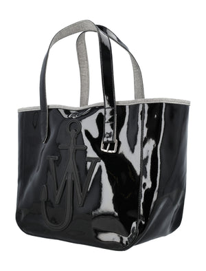 JW ANDERSON Glossy Coated Denim Tote Handbag - 30x41x19 cm