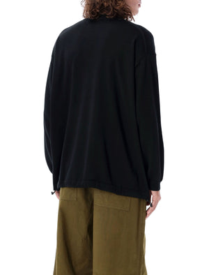 COMME DES GARÇONS HOMME PLUS Relaxed Fit Knit Crewneck with Adjustable Hem - Size L