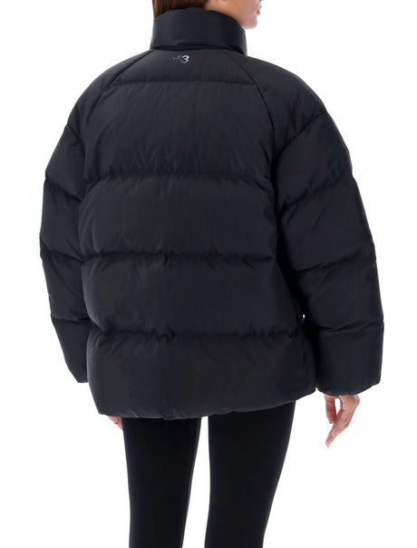 Y-3 Women's Relaxed Fit Puffer Jacket with Adjustable Hood