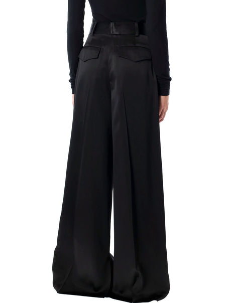 JIL SANDER Satin Palazzo Pants - Size 34