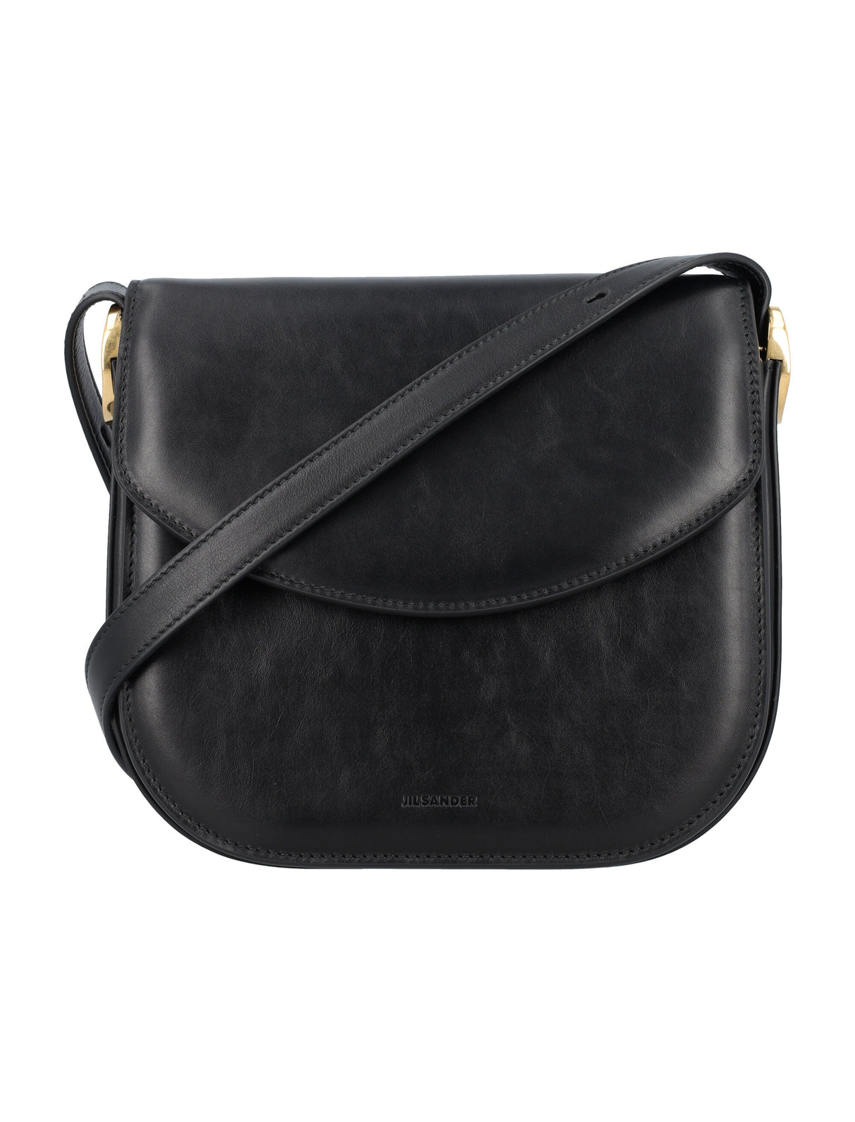 JIL SANDER Elegant Leather Mini Crossbody Bag 20.5 x 21.5 x 7 cm