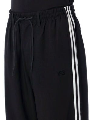 Y-3 Modern Track Pants with Iconic Side Stripes - Size L