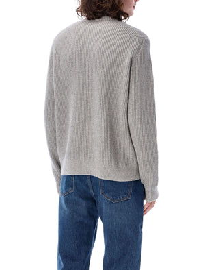 JW ANDERSON Contemporary Half-Zip Ribbed Sweater