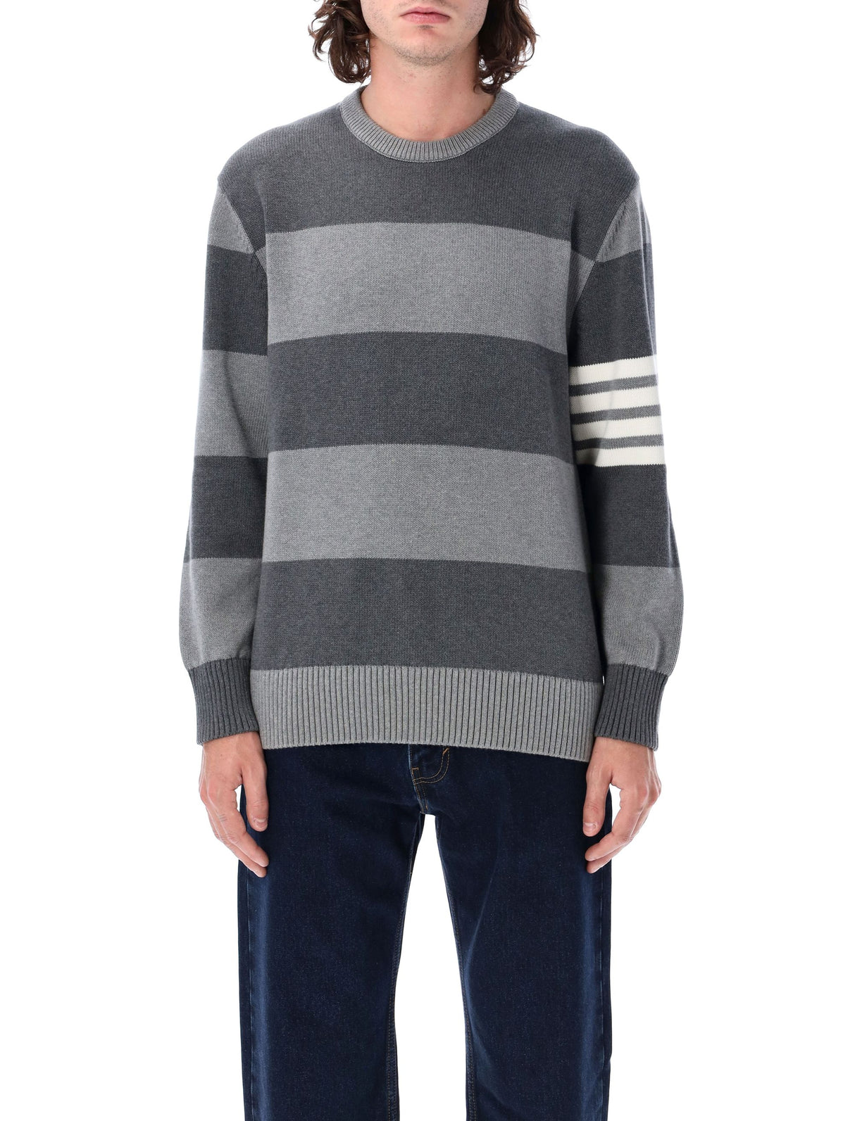 THOM BROWNE Men's Rugby Rose Icon Sweater - Size 3