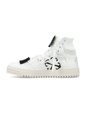 OFF-WHITE Contemporary Hi-Top Leather Sneakers