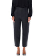 ISABEL MARANT Elegant Plaid Cropped Wool-Blend Pants