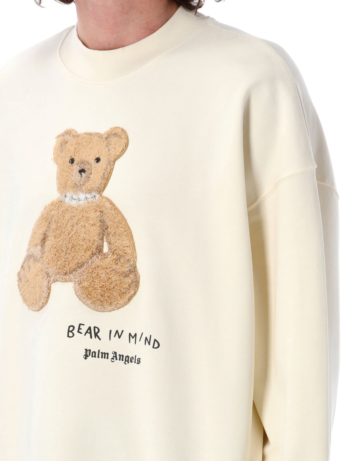 PALM ANGELS Bear in Mind Crew Neck Sweatshirt - Size L