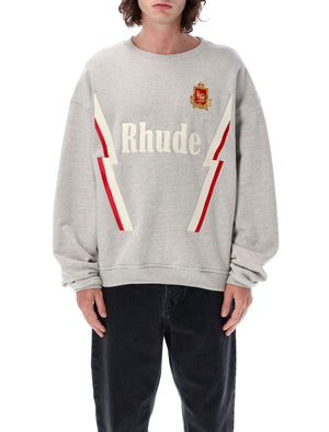 RHUDE Heavyweight Lightning Crewneck Sweatshirt - L