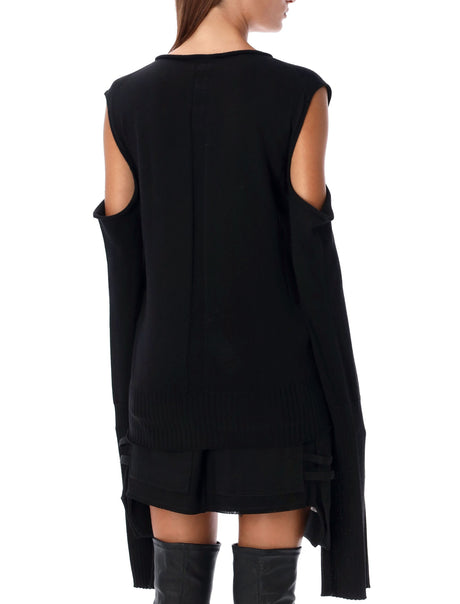 RICK OWENS Cape Sleeve Knit Sweater - Relaxed Fit