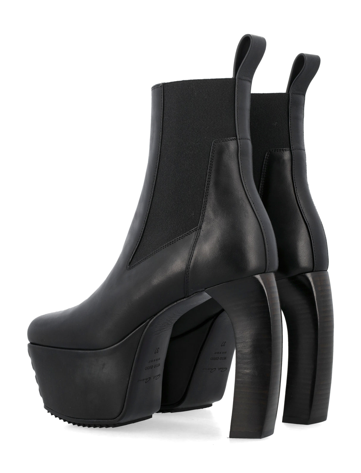 RICK OWENS Banana Platform Leather Boots