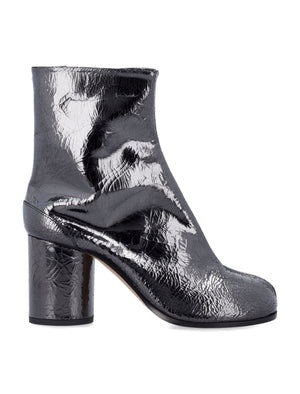 MAISON MARGIELA Contemporary Tabi Ankle Boots with Cylindrical Heel