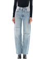 MM6 MAISON MARGIELA Slim Denim Pants for Women - Relaxed Fit, Size 26