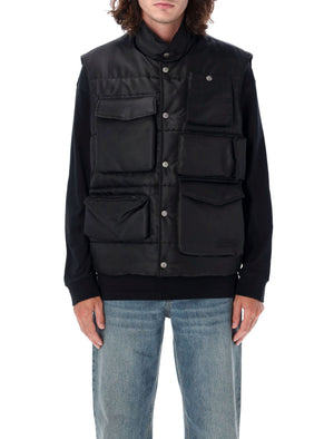 MM6 MAISON MARGIELA Utility Tactical Vest in Black, Size 50