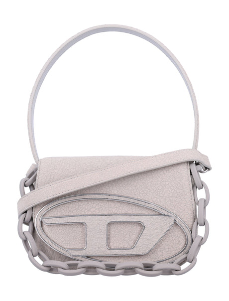 DIESEL Mini Cracked Leather Handbag with Chain Strap