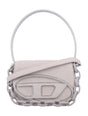 DIESEL Mini Cracked Leather Handbag with Chain Strap