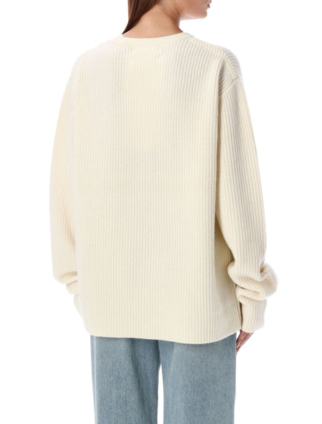 EXTREME CASHMERE Luxurious Ribbed Cashmere Sweater