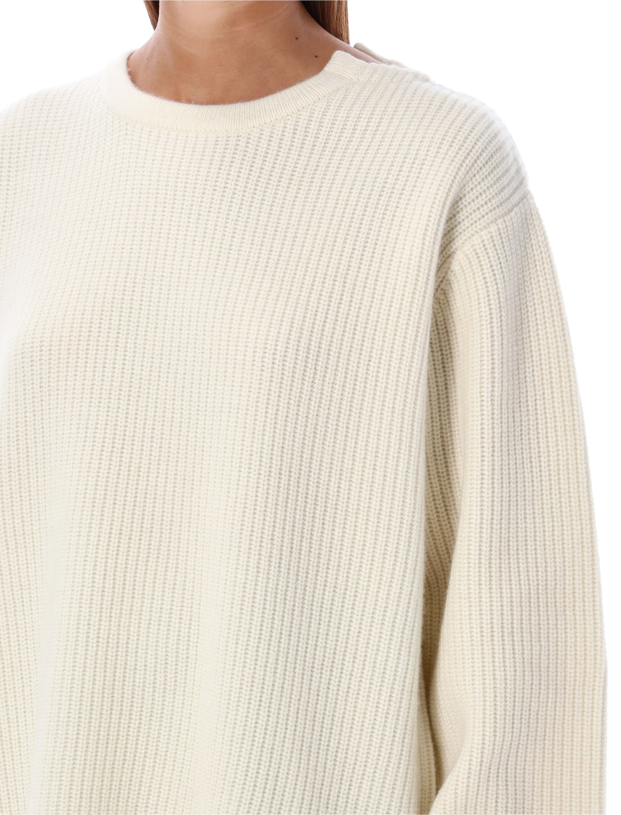 EXTREME CASHMERE Luxurious Ribbed Cashmere Sweater