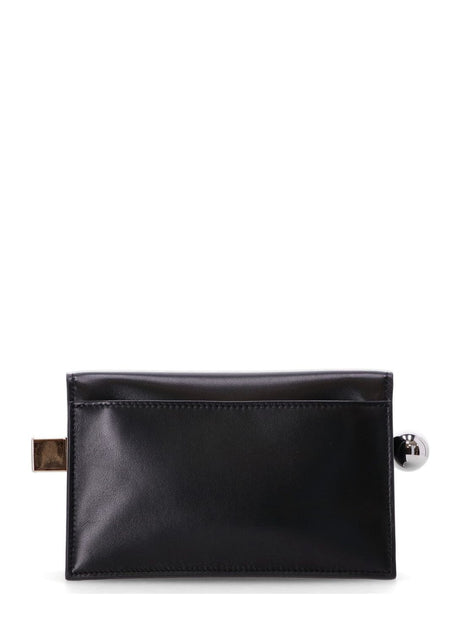 JACQUEMUS Mini Round Leather Handbag