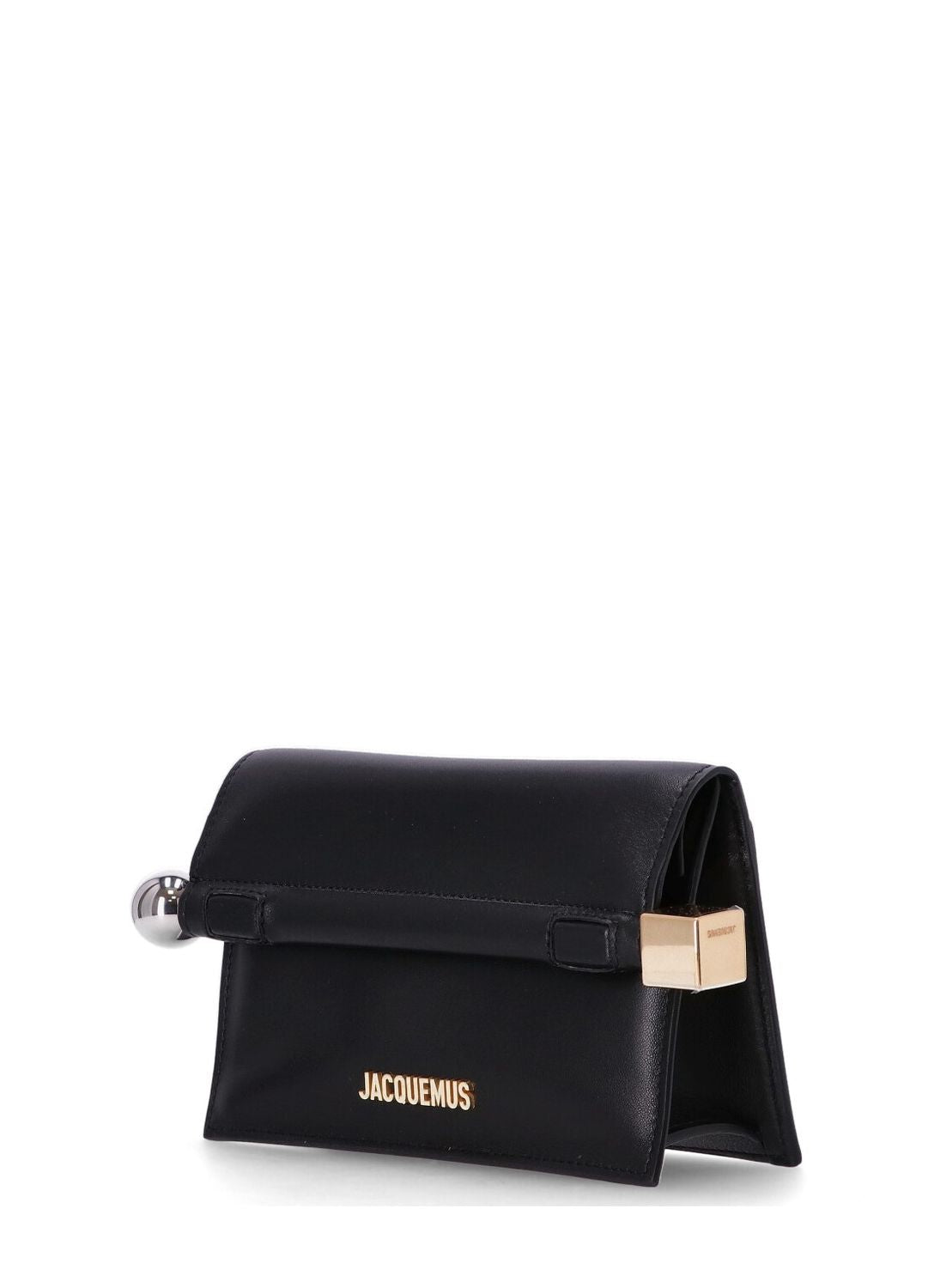 JACQUEMUS Mini Round Leather Handbag