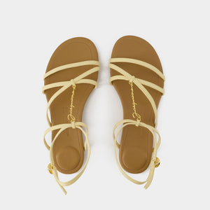 JACQUEMUS Chic Sheepskin Sandals - Mini Design for Women