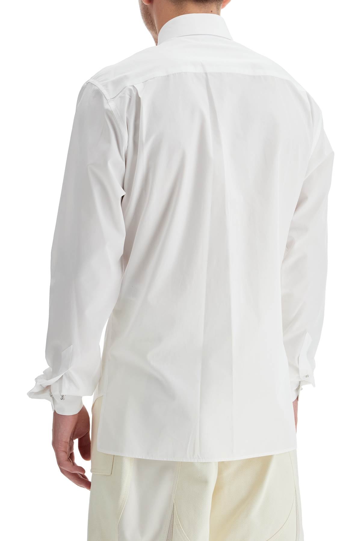 MUGLER Classic Cotton Poplin Shirt - Regular Fit