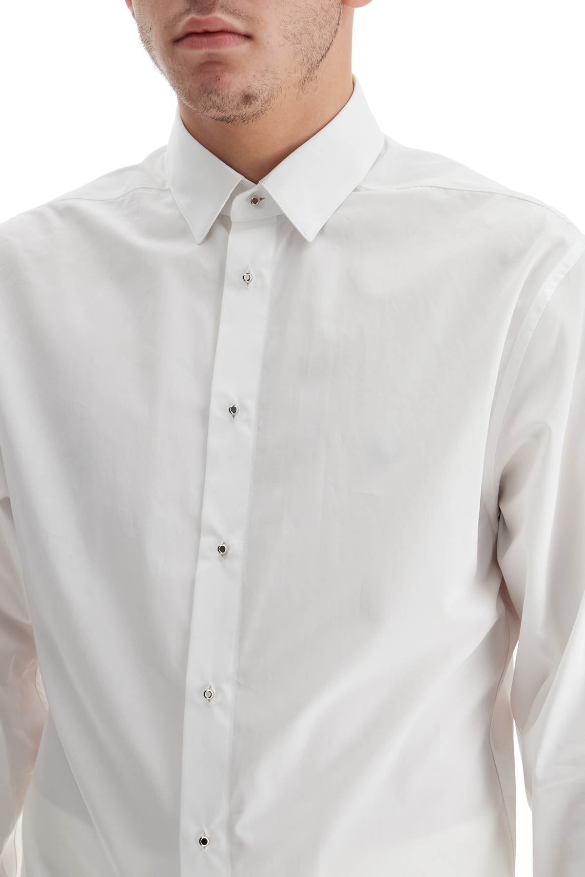 MUGLER Classic Cotton Poplin Shirt - Regular Fit