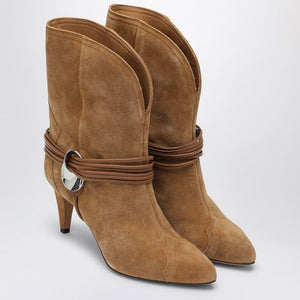 ISABEL MARANT Chic Suede Boot with Pointed Toe Design